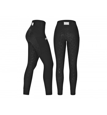 Equito jezdecké legíny / rajtky Black Silver